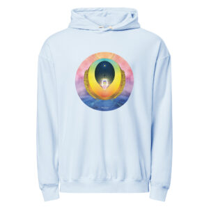 Unisex garment-dyed lightweight hoodie