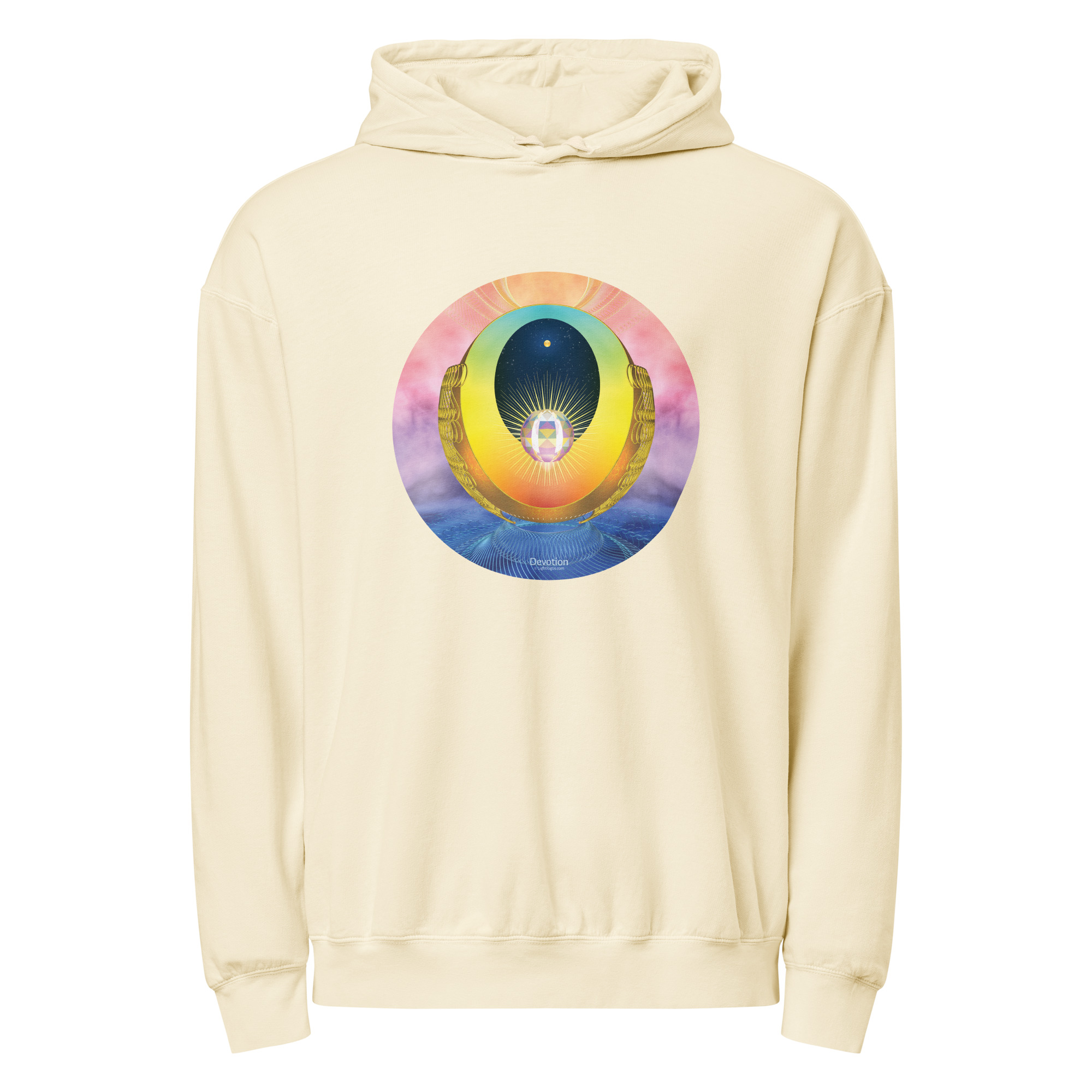 Unisex garment-dyed lightweight hoodie - Image 2