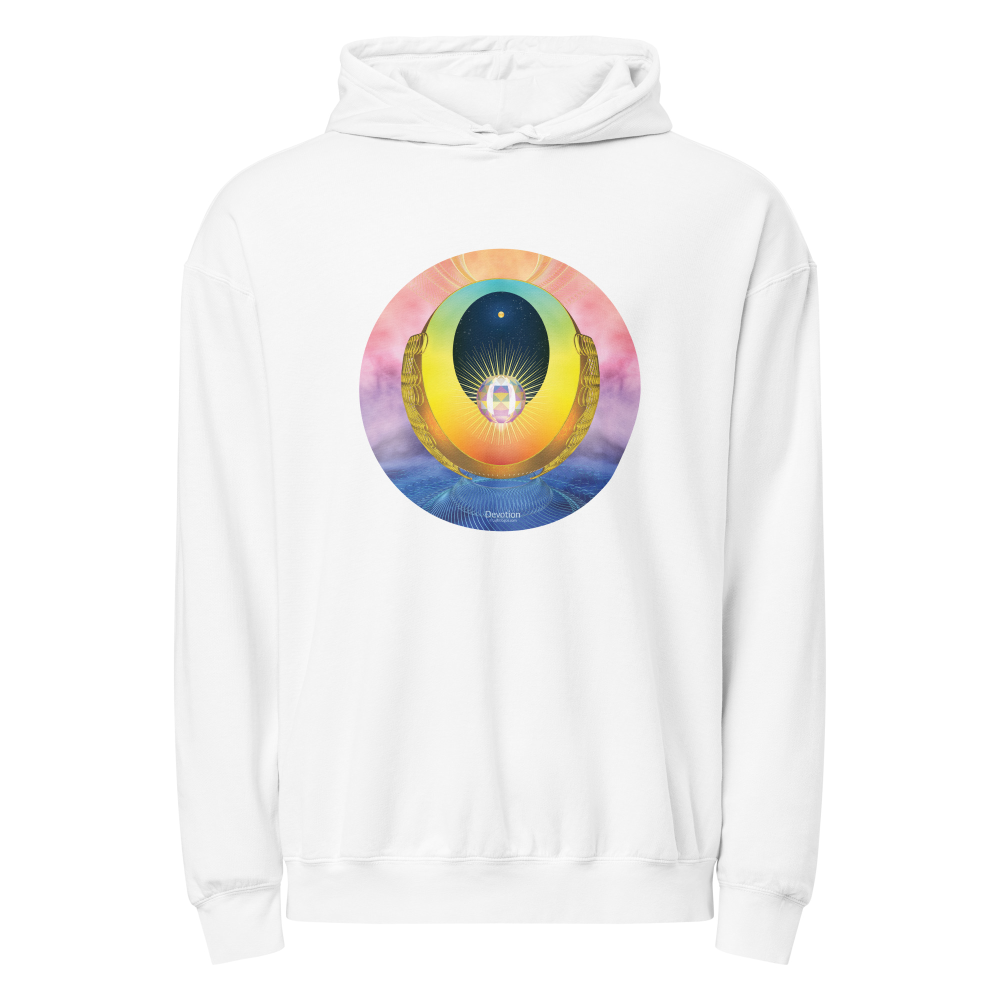 Unisex garment-dyed lightweight hoodie - Image 3